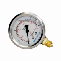 Manômetro glicerina 10 Kg F/ 150 PSI caixa cromada 100.287