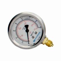 Manômetro glicerina 16 Kg F/ 230 PSI caixa cromada 100.288