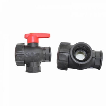 Válvula Esfera Manual 3 Vias G3/4f Fluxo Continuo ARAG 45531113